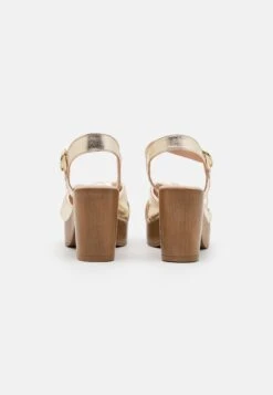 Anna Field Leather - Clogs - Gold -Fashion Shop acb0d75ccb42484a99b85e3824af5555