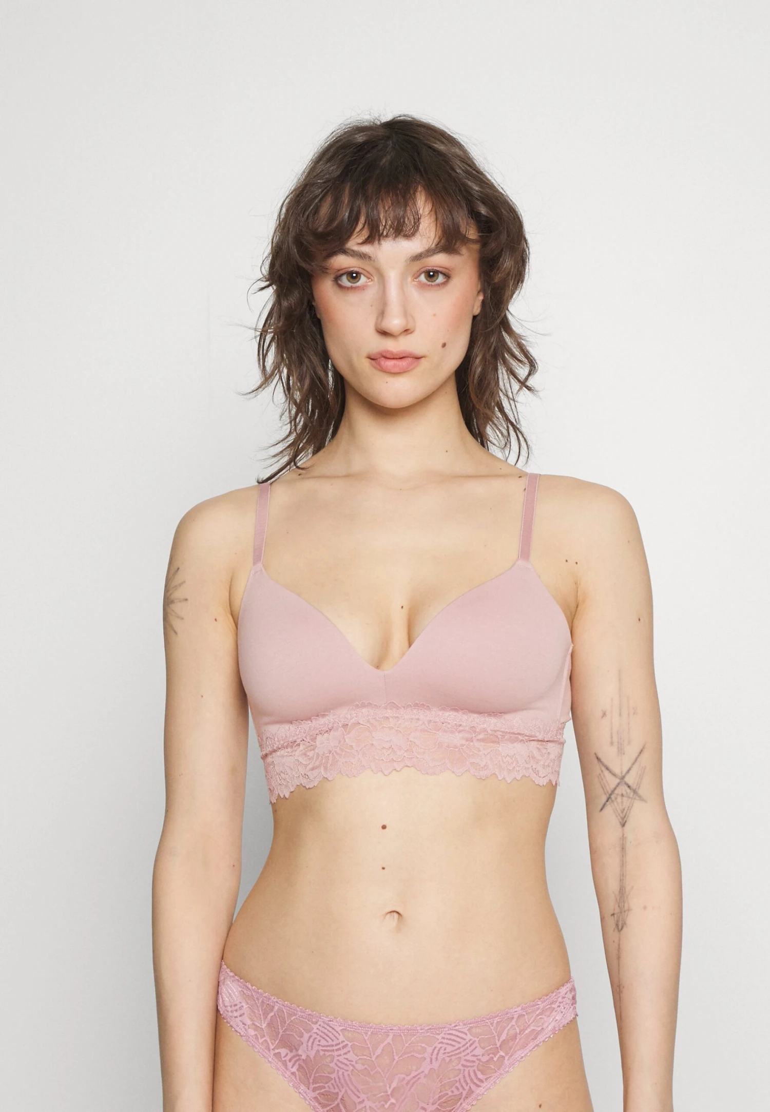 Anna Field 2 Pack - Triangle Bra - Grey/Pink 2 Anna Field 2 Pack - Triangle Bra - Grey/Pink - Image 2