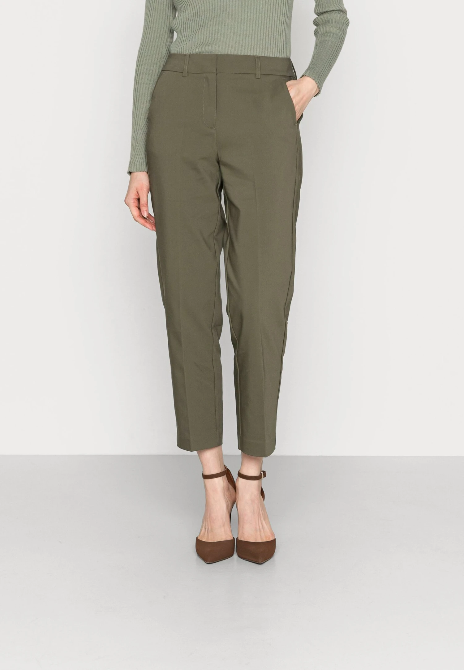 Anna Field Chinos - Dark Green 1 Anna Field Chinos - Dark Green