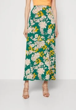 Anna Field Maxi Skirt - Dark Green/Multicoloured