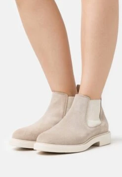 Leather - Ankle Boots - Beige