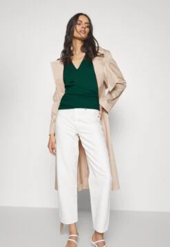 Anna Field Wrap Blouse- Blouse - Dark Green -Fashion Shop bf9334f108d54ed690911f9c2f572e6f