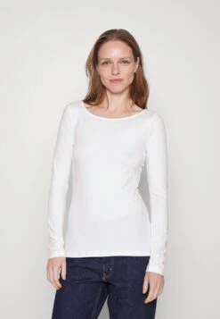 Anna Field 2 Pack - Long Sleeved Top - White/Green -Fashion Shop c1921cb821434906a8deea7b799d682f