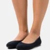 Anna Field Leather - Ballet Pumps - Dark Blue