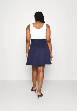 Jersey Dress - Dark Blue/White -Fashion Shop cdf62be18094442ea006c5b35a93650c