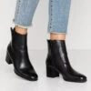Anna Field Leather- Classic Ankle Boots - Black
