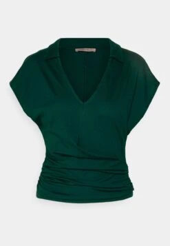 Anna Field Wrap Blouse- Blouse - Dark Green -Fashion Shop d2f12fa2d395490f98bdb6d211b969ff