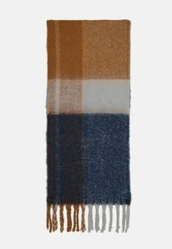 Anna Field Scarf - Brown/White/Blue