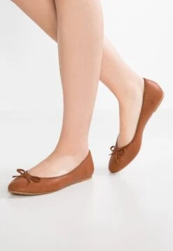 Anna Field Ballet Pumps - Cognac