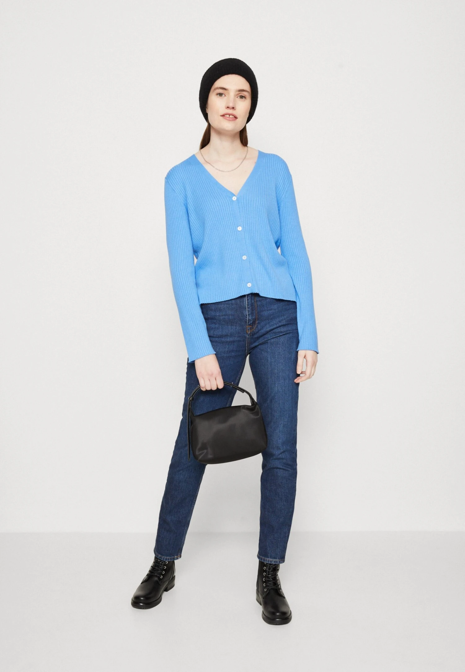 Anna Field Cardigan - Blue 2 Anna Field Cardigan - Blue - Image 2