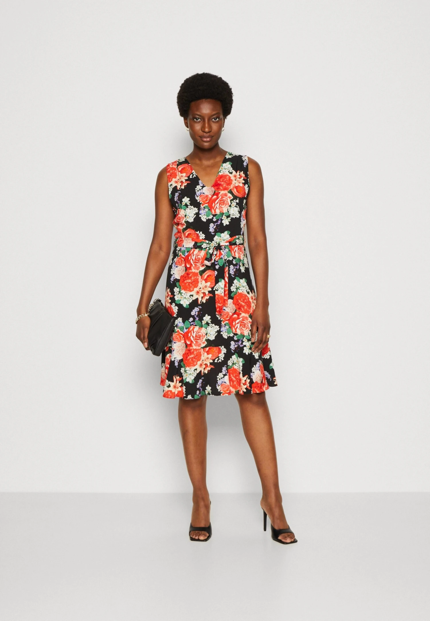 Anna Field Day Dress - Black/Red 2 Anna Field Day Dress - Black/Red - Image 2