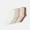 Anna Field 8 Pack - Socks - White/Sand/Camel