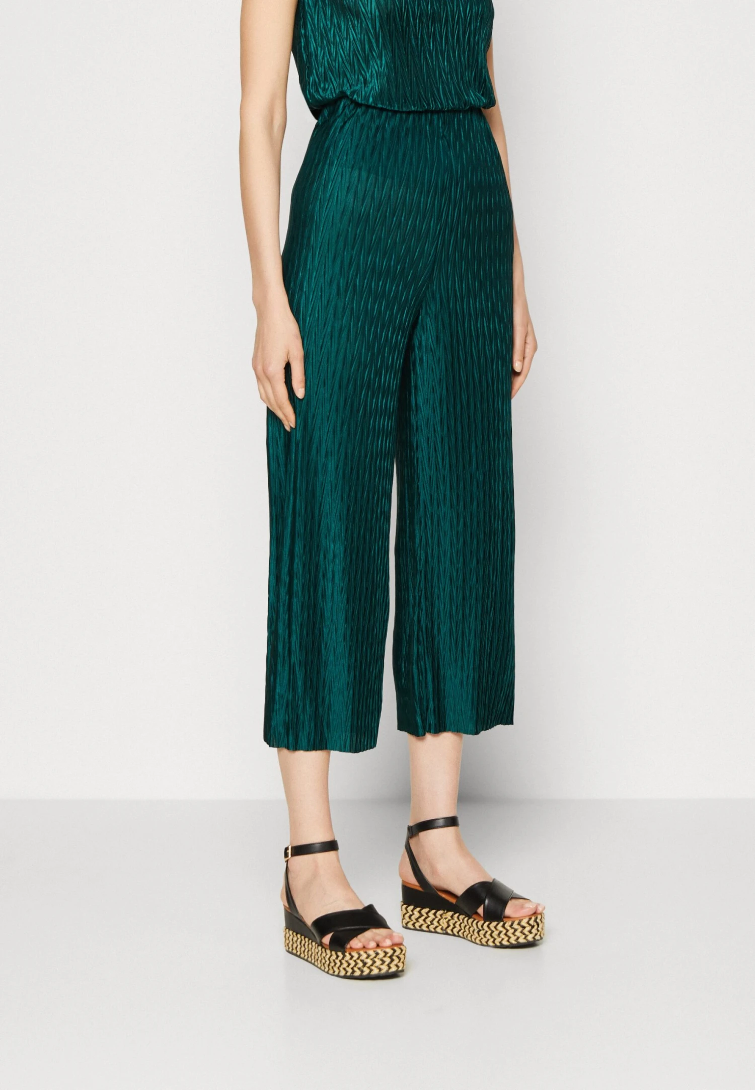 Anna Field Trousers - Dark Green 1 Anna Field Trousers - Dark Green