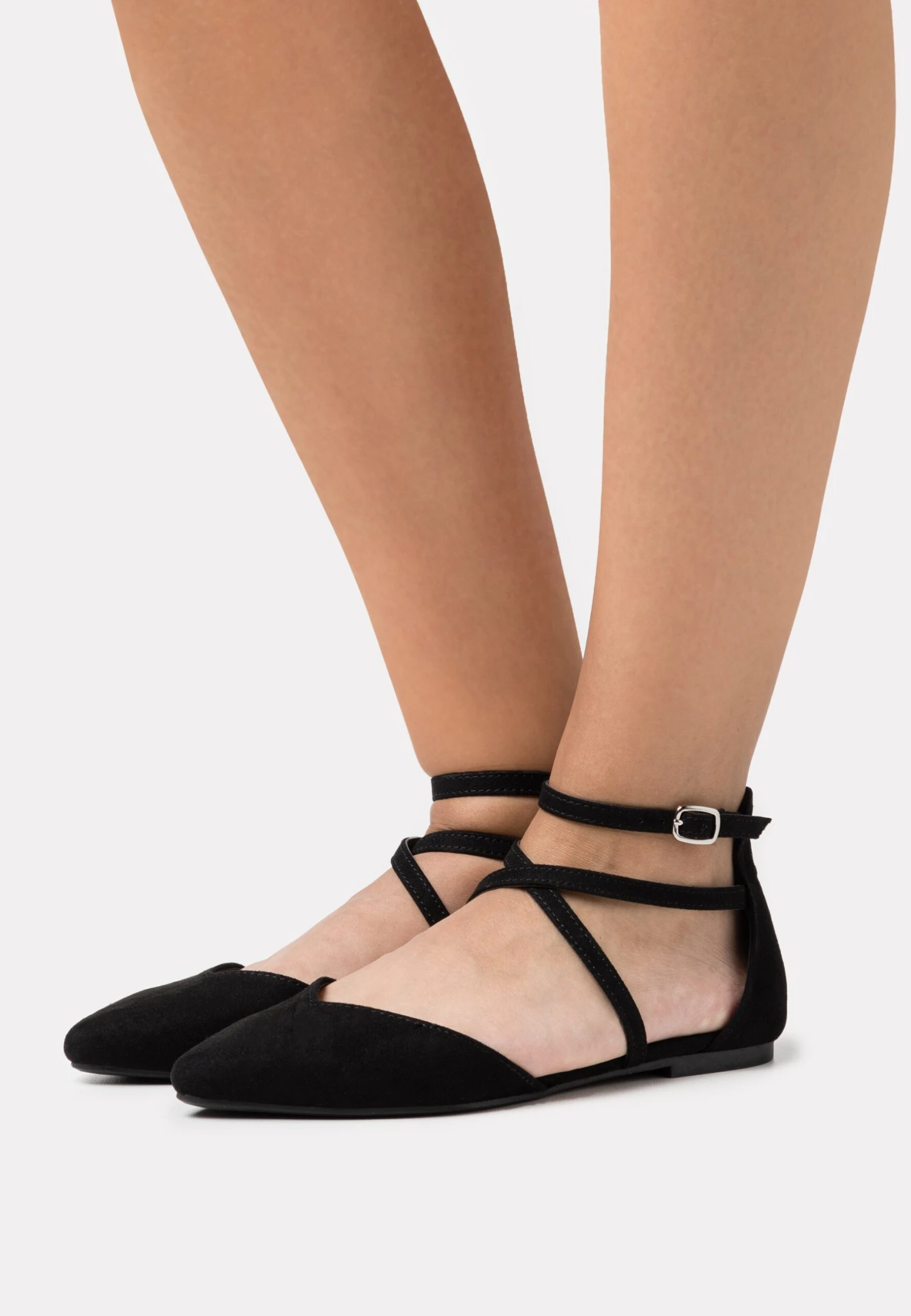Anna Field Ankle Strap Ballet Pumps - Black 1 Anna Field Ankle Strap Ballet Pumps - Black