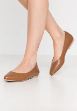 Anna Field Leather - Ballet Pumps - Cognac