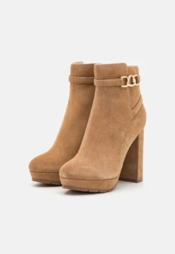 Anna Field Leather- Platform Ankle Boots - Cognac -Fashion Shop eaf8ef639f3e41f5a214dbe5e38cfd30