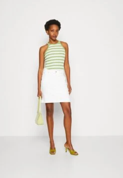 Anna Field 2 Pack - Top - Off-White/Green