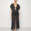 Anna Field Embroidered Cover Up/ 802 - Black - Beach Accessory - 802 - Black