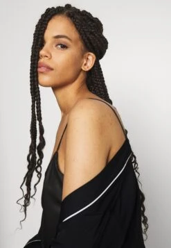 Anna Field Amanda Satin Dressing Gown - Dressing Gown - Black -Fashion Shop eed1478cfddd45b9a2232895a3abc79a